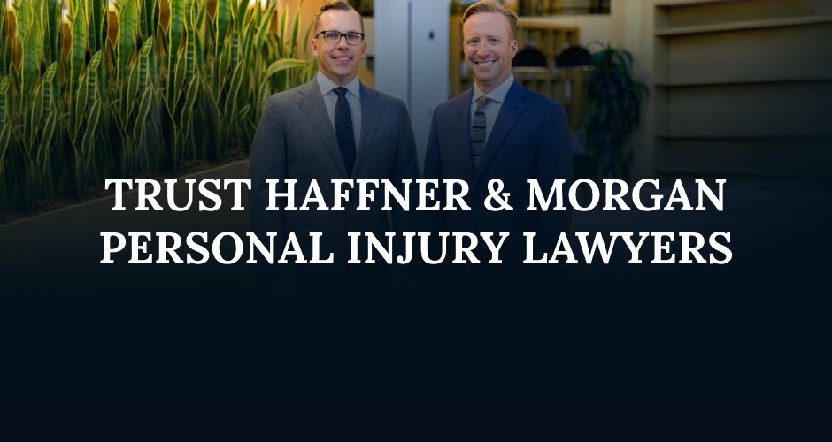 attorneys at Haffner & Morgan with the caption: "trust Haffner & Morgan personal injury lawyers"