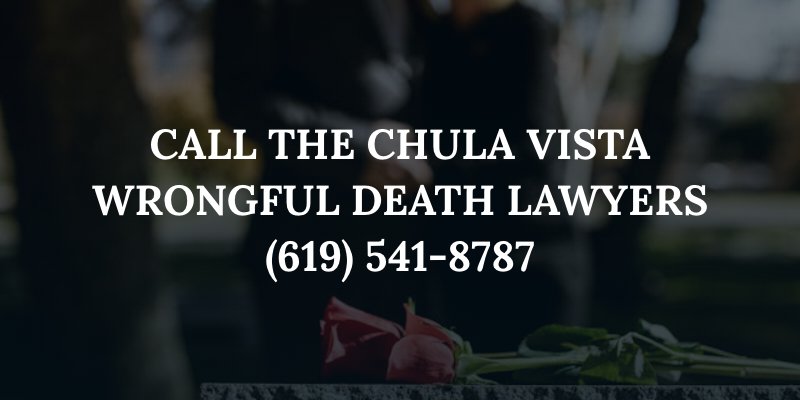 rose on gravestone and a grieving family in the background with the caption: "call the chula vista wrongful death lawyers (619) 541-8787"
